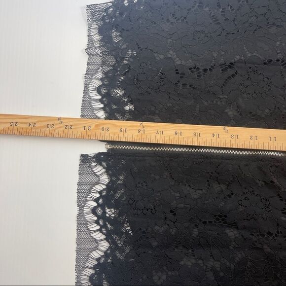 NWT Oyamiki Short Sleeve Black Lace Round Neck Shirt Top Blouse Women's Size XXL - Picture 7 of 8